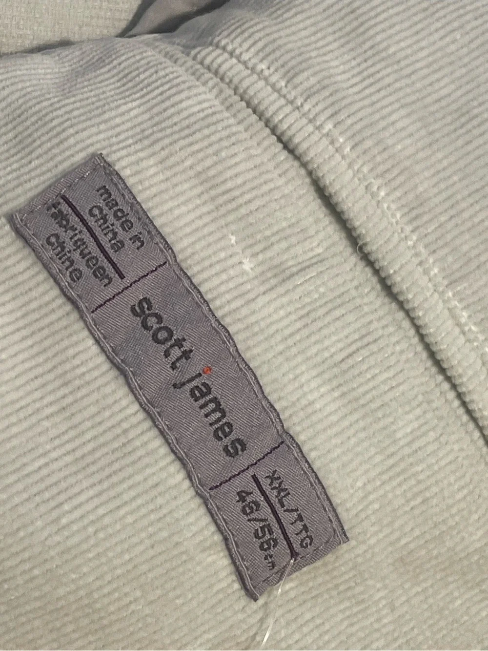 Scott James Men's Corduroy Blazer Stone Size XXL Classic Modern Layering Piece